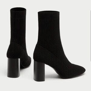 COPY - Zara Heeled Sock Booties